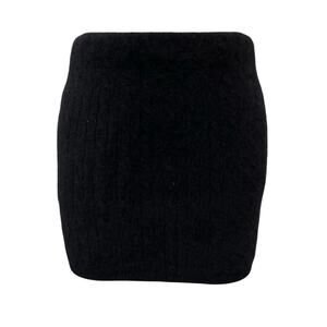 Ralph Lauren Black Label Cashmere Mini Skirt Women's Size Small Black